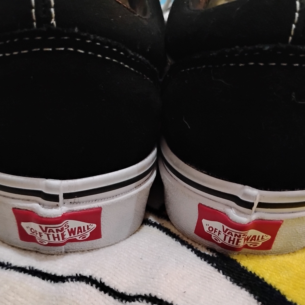 Vans Kids Black and White Sneakers